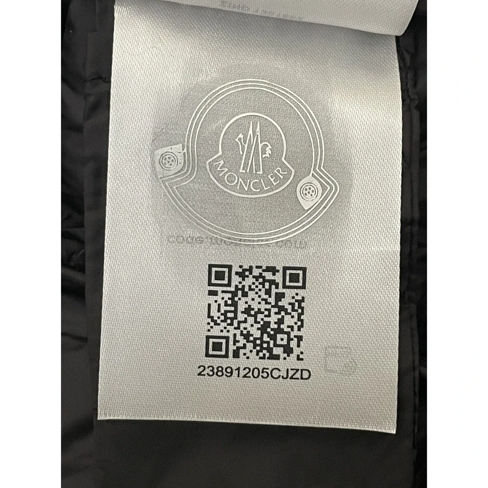 Moncler Kids‎ Hooded Down Puffer Jacket Size 2 Black Full Zip